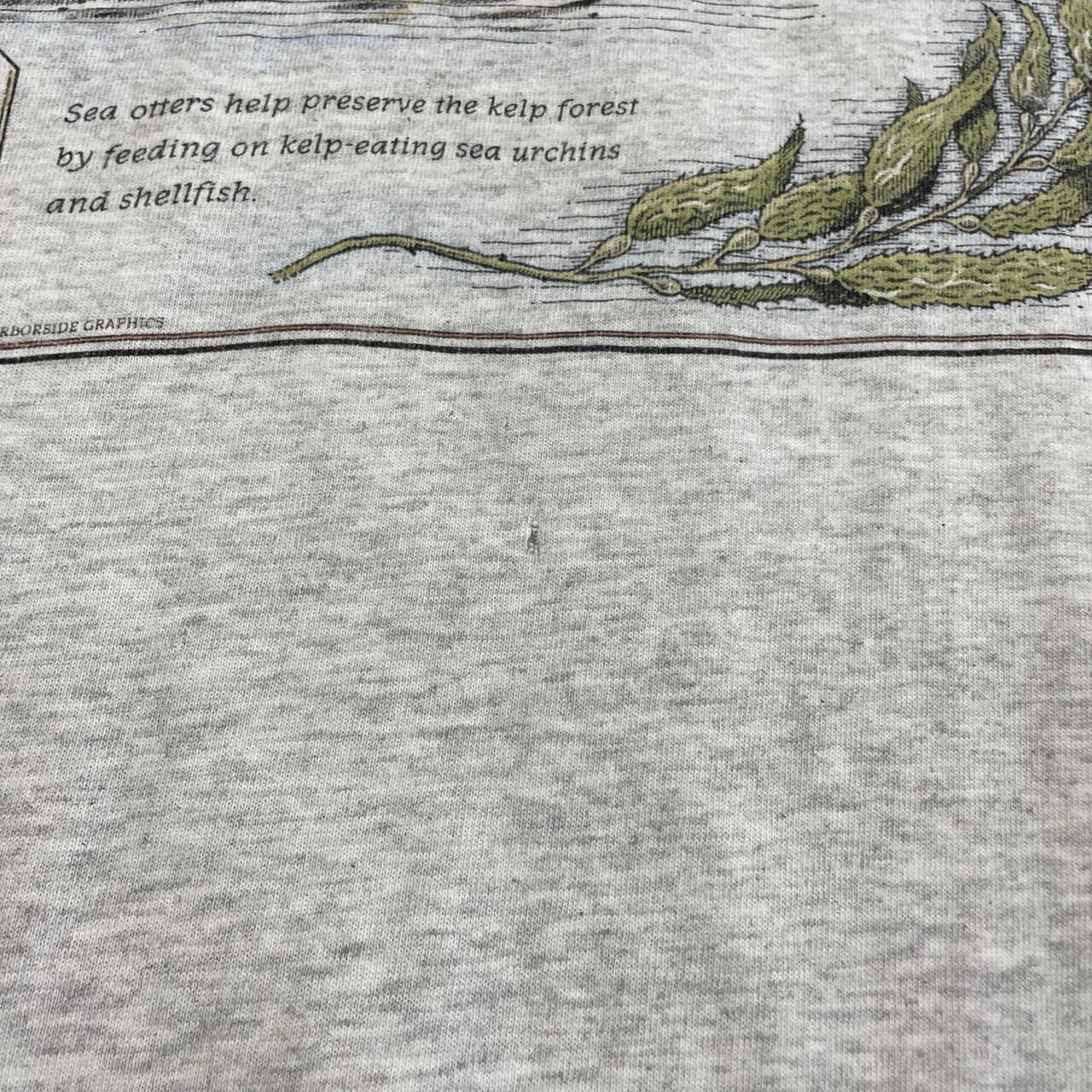 ス*️様 80s US古着 グリーンピース Tシャツ ラッコ アニマル ヴィンテ 90年代 USA製 HARBORSIDE GRAPHICS ラッコ アニマル アート プリントT