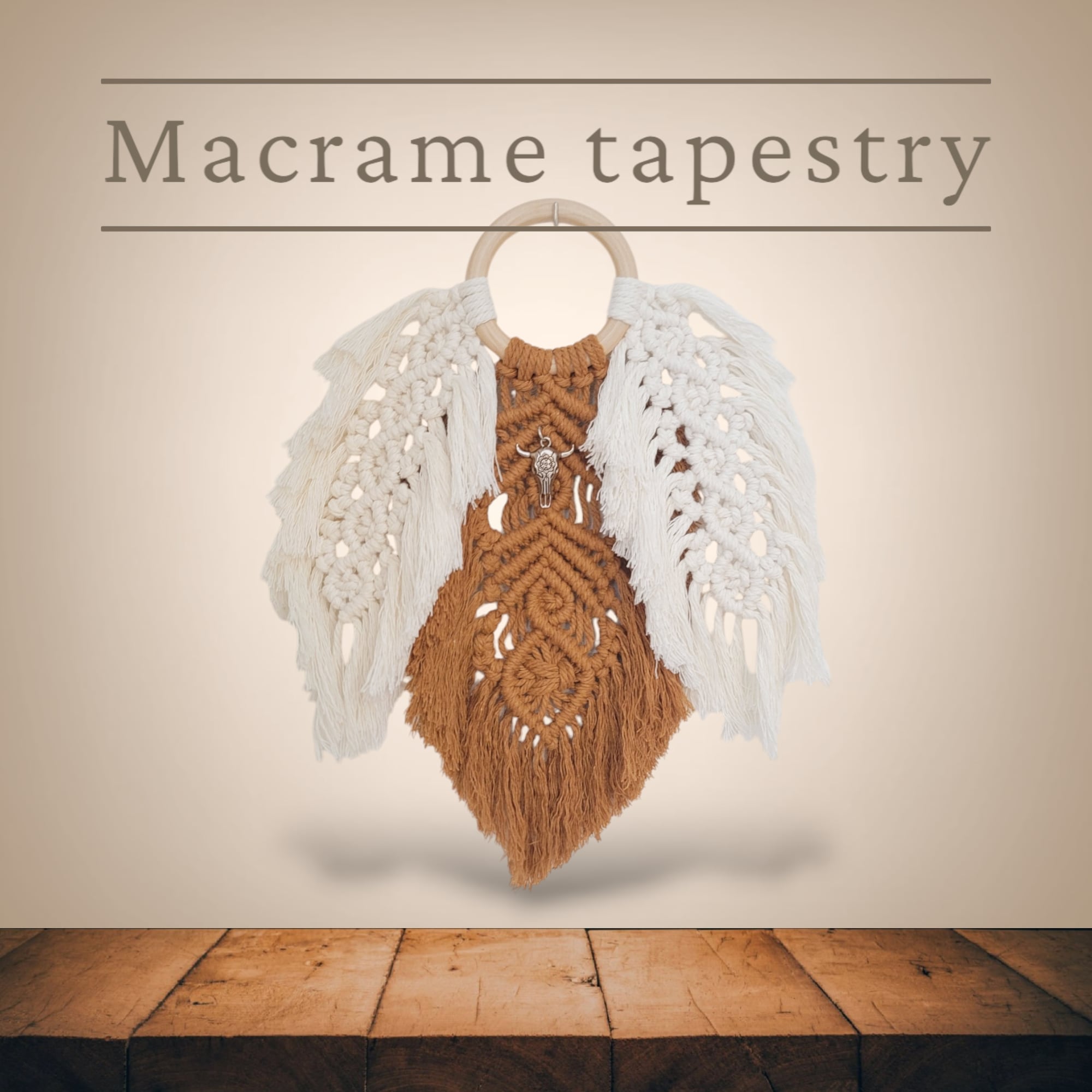 マクラメタペストリー　流木　予約中 マクラメタペストリー 流木 予約中