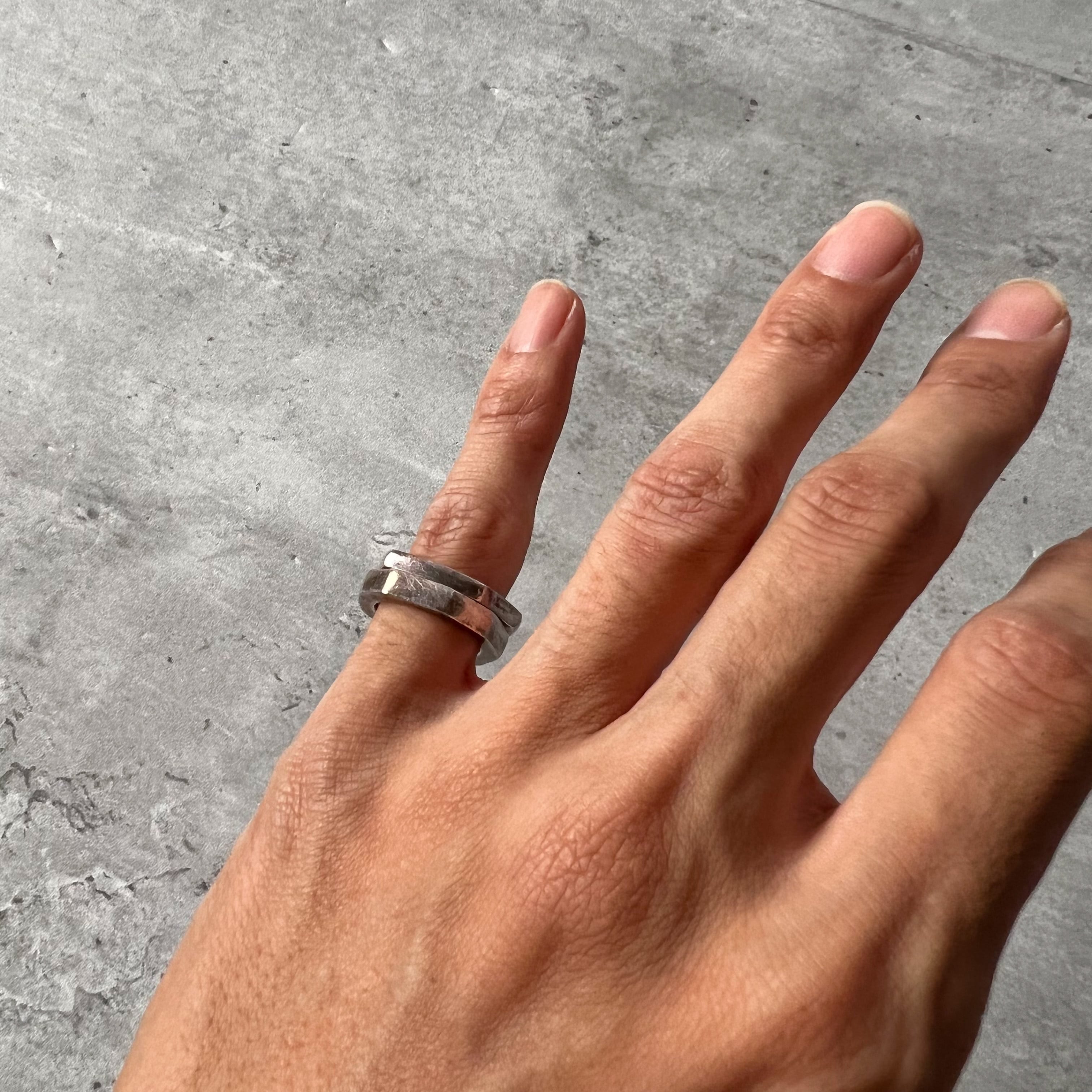 GUCCI” Triple ring silver 925 made in italy グッチ 3連リング