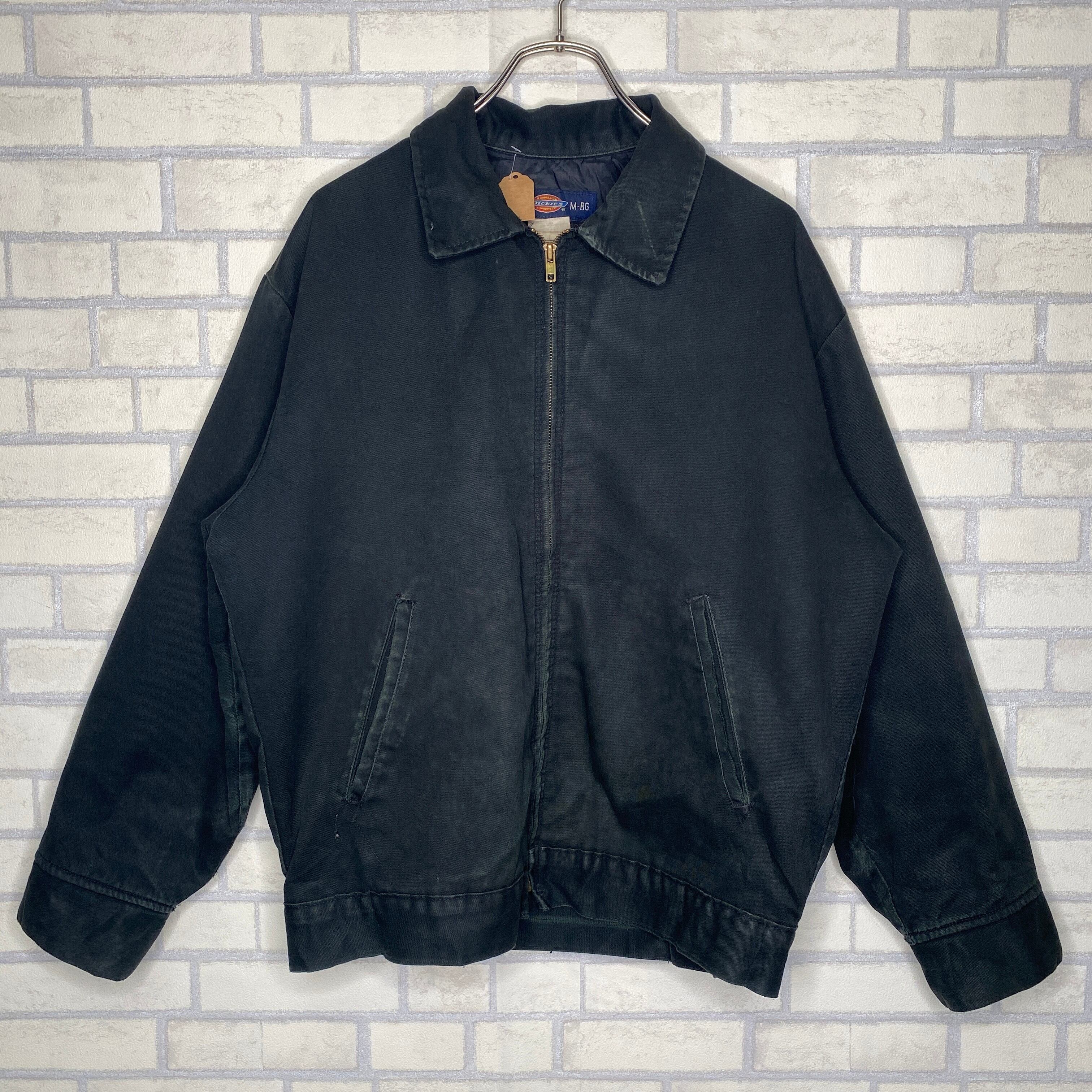 Dickies スイングトップ M(L相当) ブラック フルジップ 厚手 ポケット 