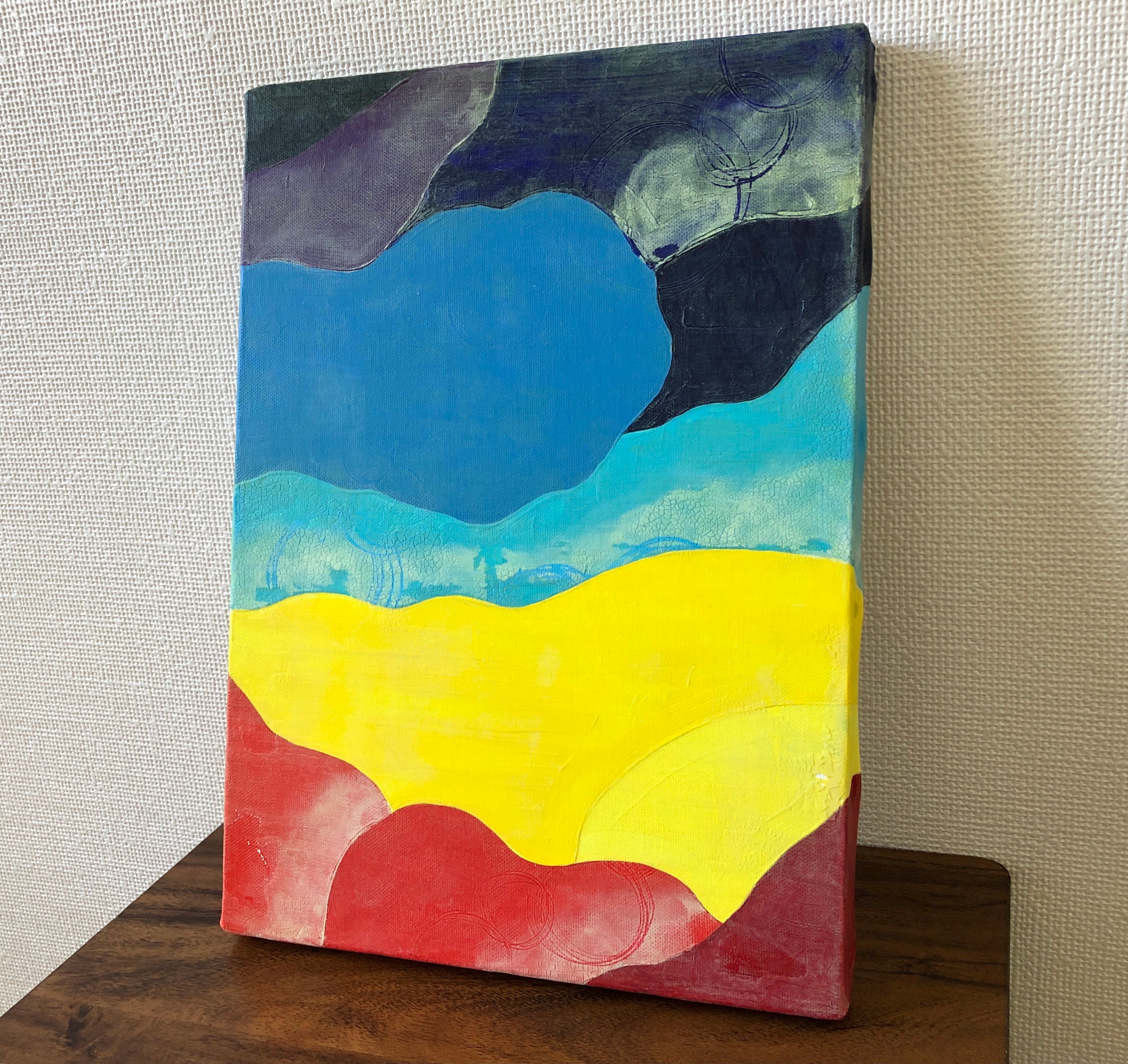 アクリルキャンバス画画題実りの秋F4号