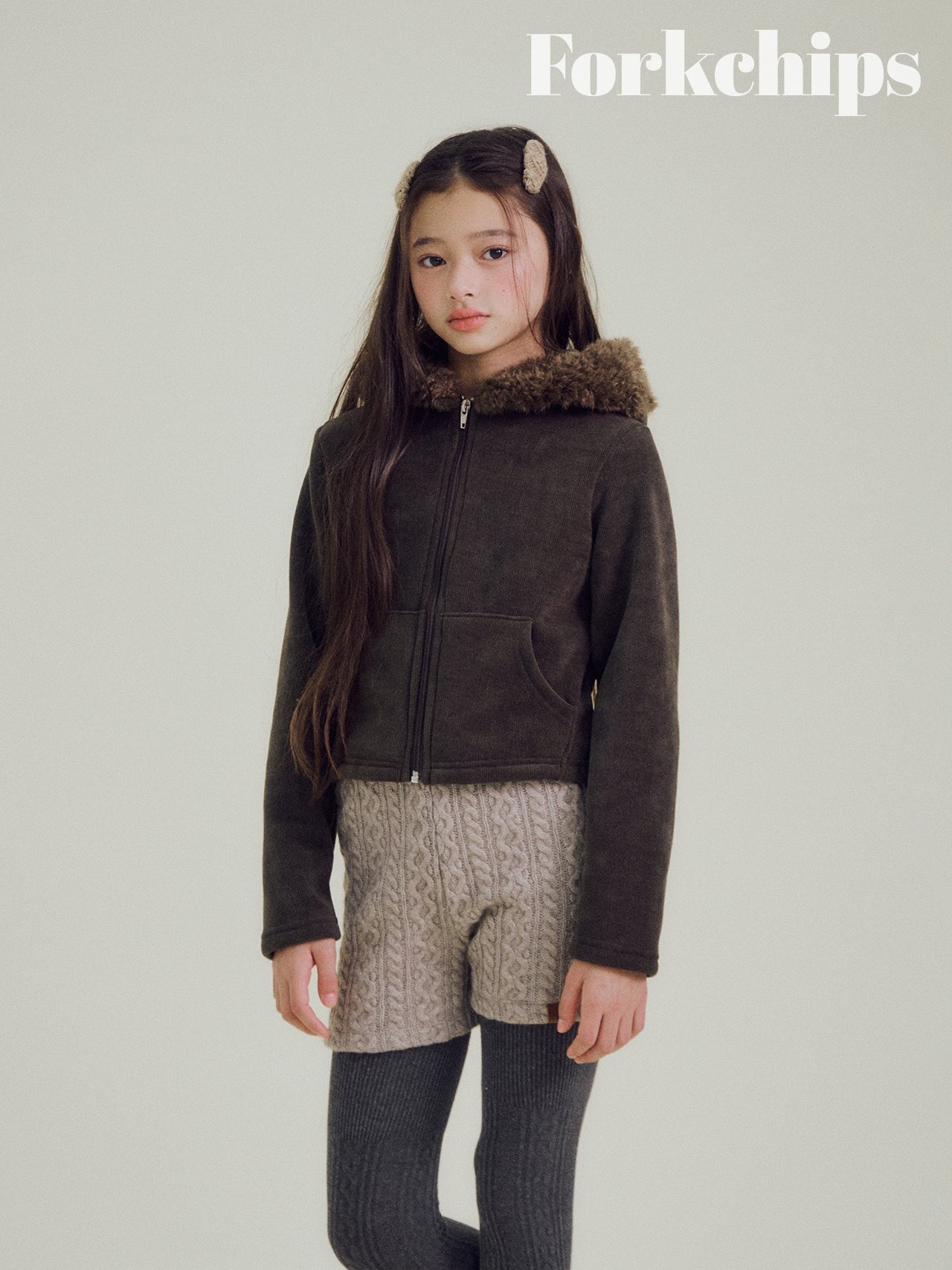 FORK CHIPS［取寄］cookie knit hairpin set (2ea) 26winter