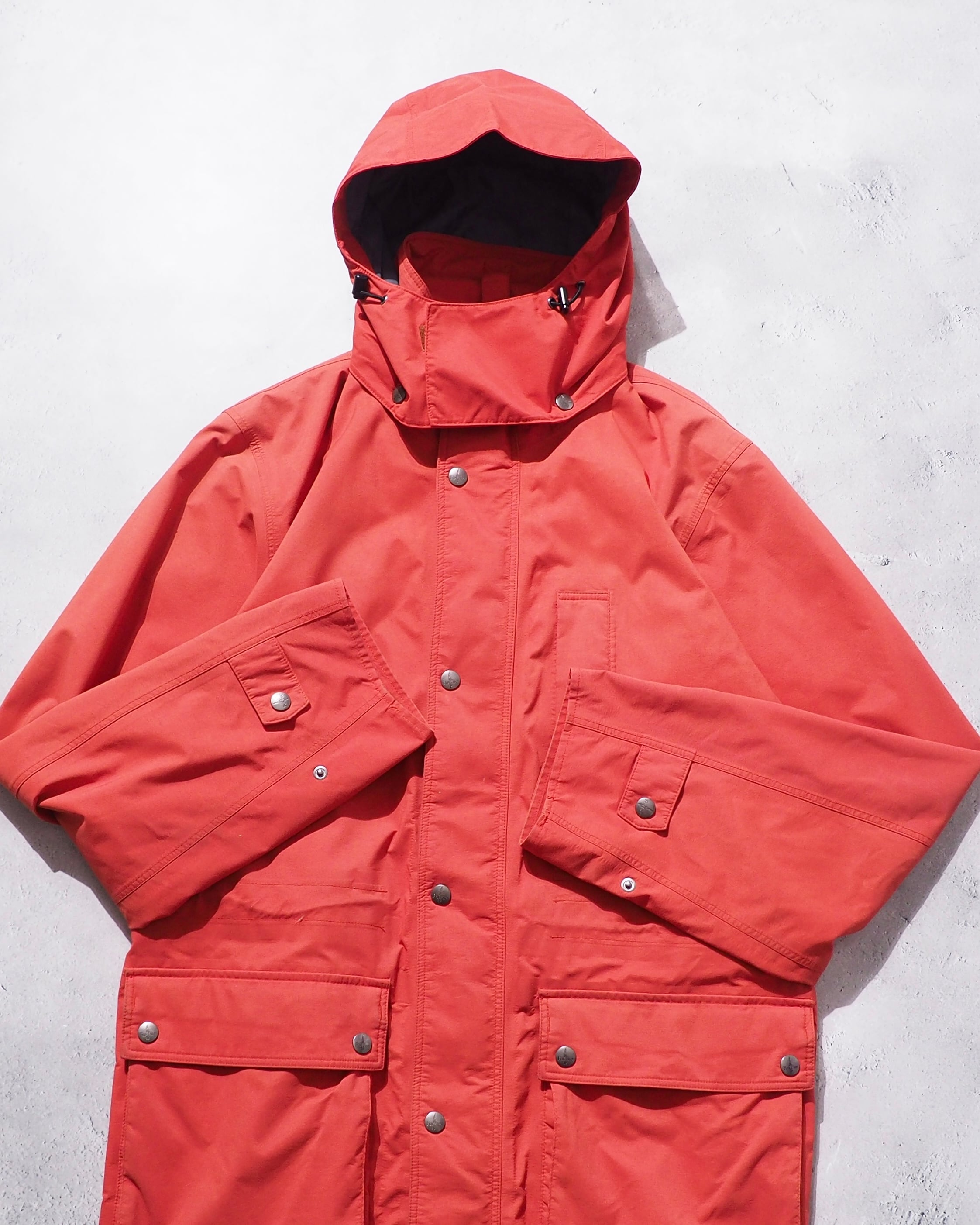 " Fox Fire - GORE- TEX " Carrot Orange color Technical nylon jacket