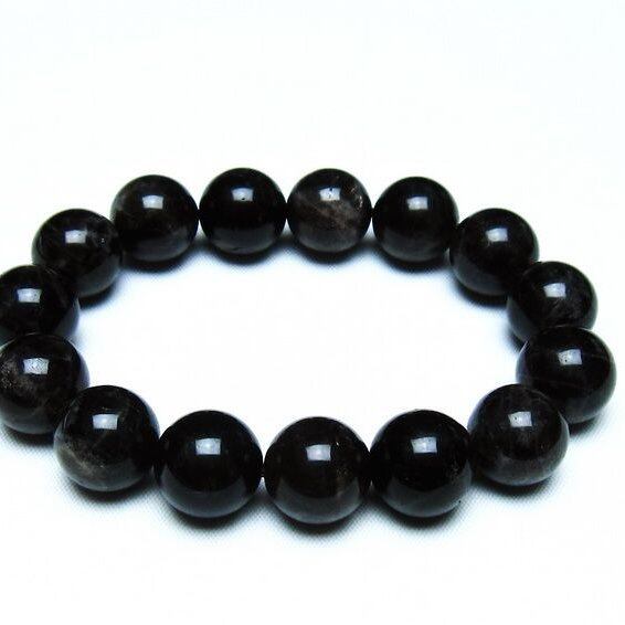 モリオン 黒水晶 ブレスレット 14mm 一点物 メール便可 [M便 1/10] 111-46253