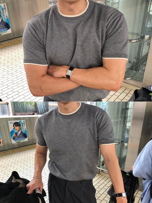 Minimal Coastal Layered Knit (5color)