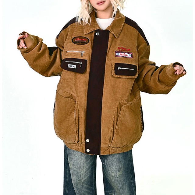 ワークパッチミックスストリートブルゾン   R01337