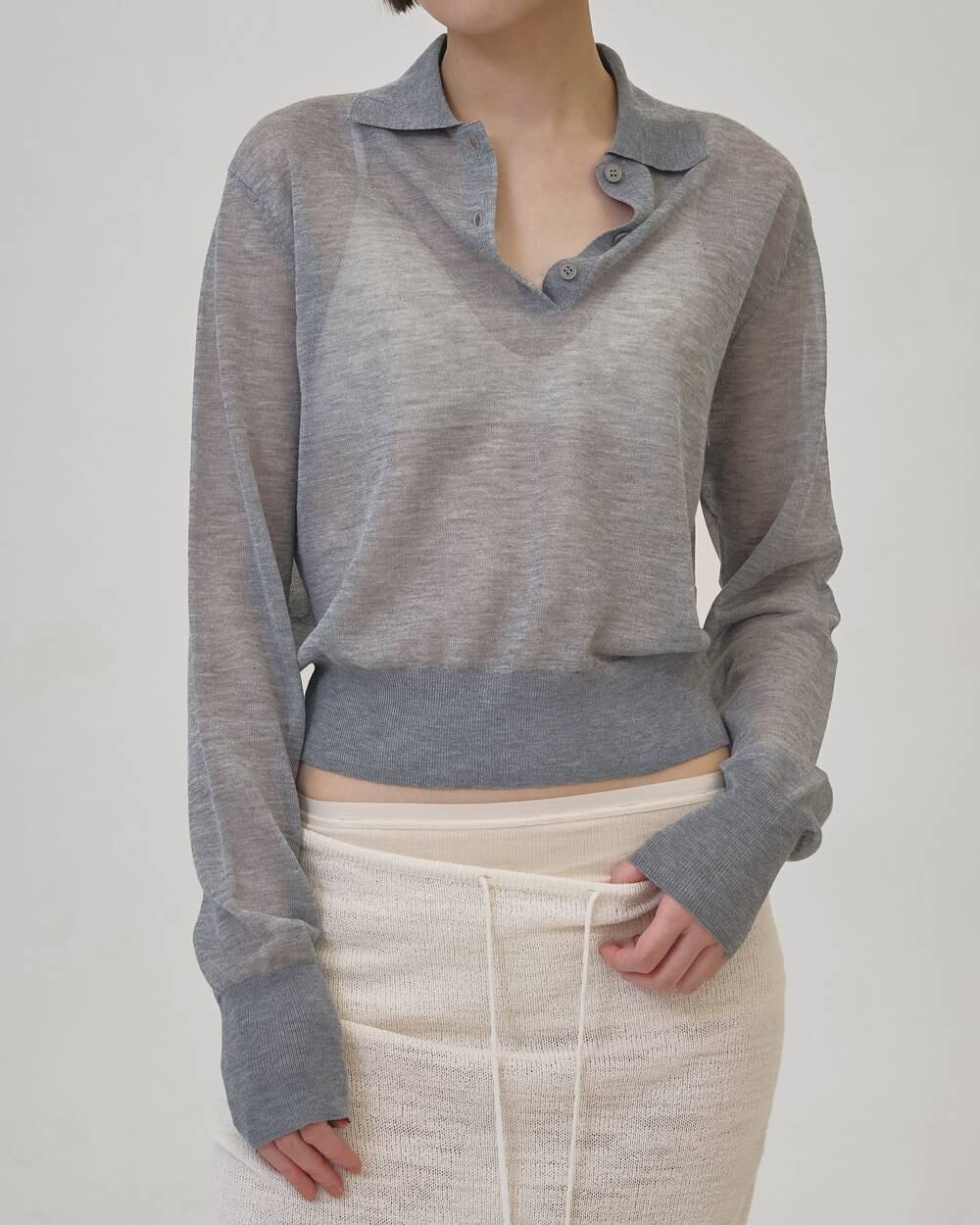 TODAYFUL／Layered Polo Knit | polne