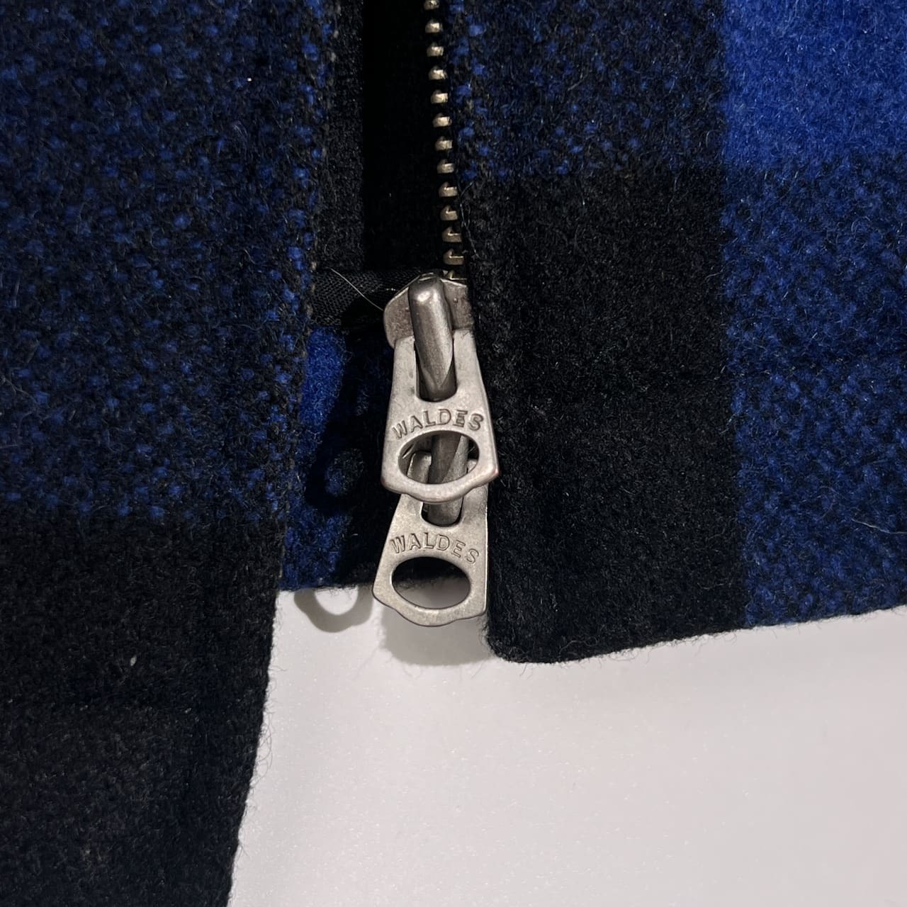 Let it Ride × TwoPole レットイットライド チェック ダブルジップ ウール ジャケット L/ブルー系 メンズ