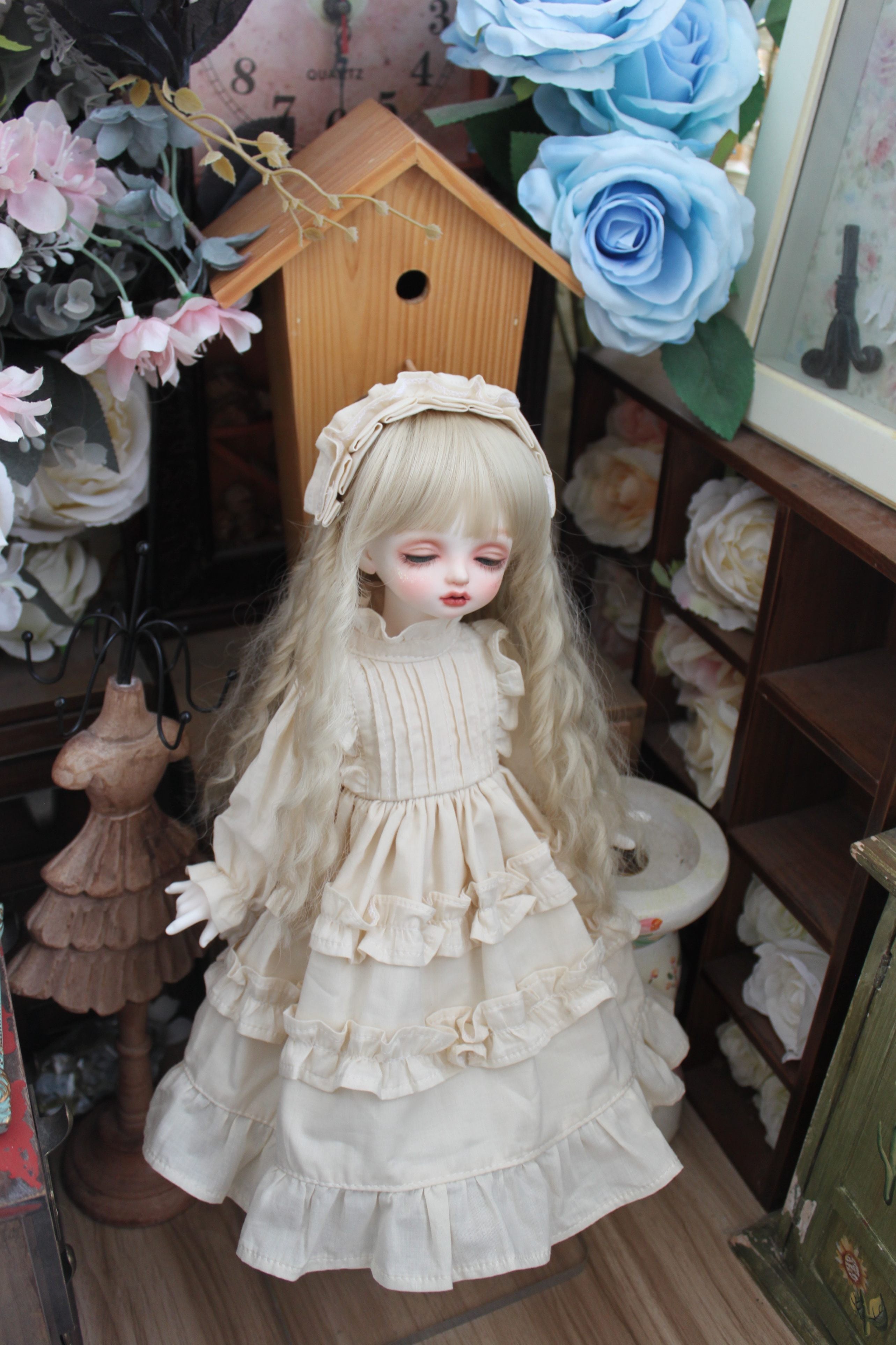 DD,SD,MDD,MSD,幼SDドール 素体サイズ 森 ドレスワンピース | ドール服