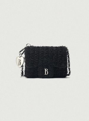 [The Barnnet] Tweed Chain Belt Mini Bag_Black 正規品 韓国ブランド 韓国通販 韓国代行 韓国ファッション ザ バーネット ザバーネット 日本 店舗