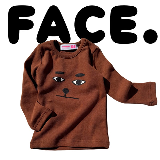 [受注生産] FACE SLIM T - Brown