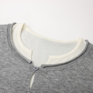 fake two-piece knit　J00313