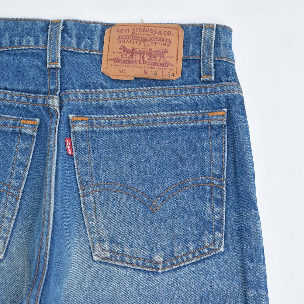 80s USA製 Levi's リーバイス 510 デニムパンツ テーパード ジーンズ