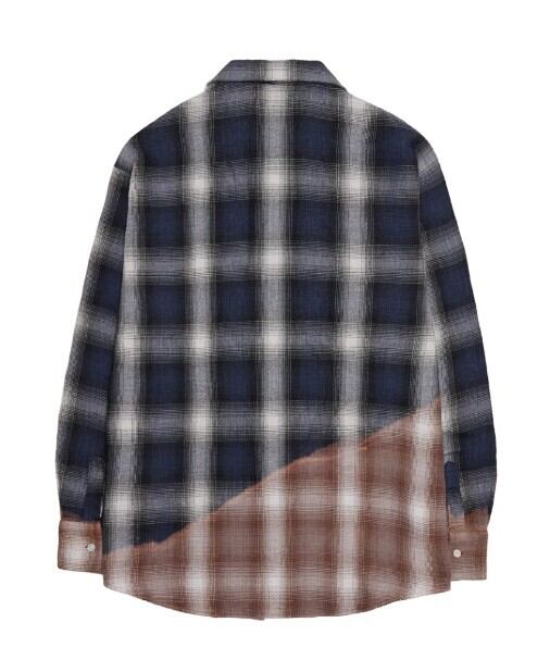 ☆RIIZE ウォンビン 着用！！【RSSC】RIVET DYED CHECK SHIRT - NAVY