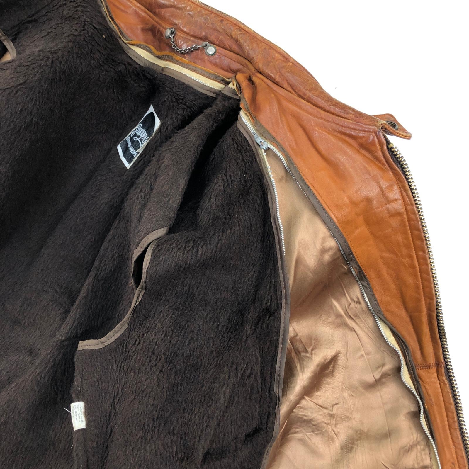 SAWYER'S CAMPUS SHOPS 70年代あたり THIS GENUINE LEATHER GARMENT