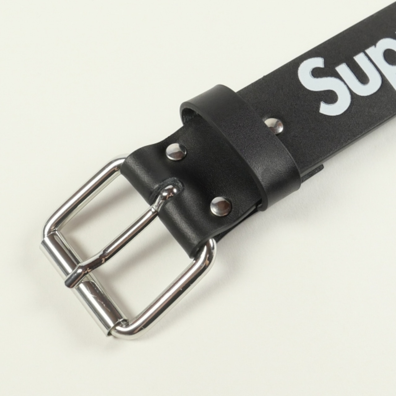 Size【L/XL】 SUPREME シュプリーム Repeat Leather Belt Black レザー  
