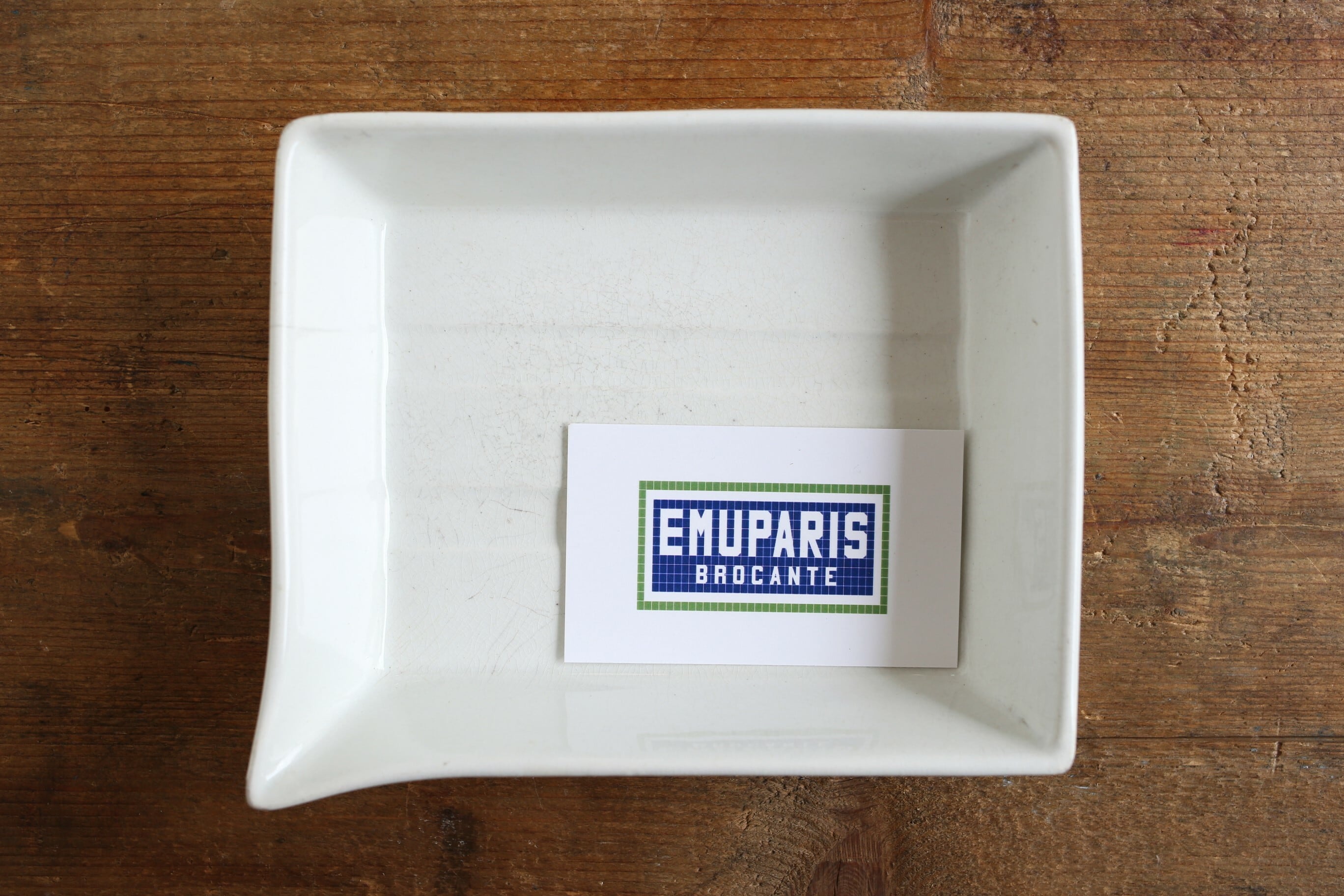 フランス アンティーク ヴィンテージ 陶器 現像用トレイ N-1650 | EMUPARIS
