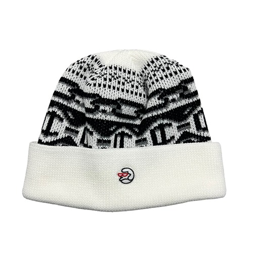 CLASSIC GRIP / PREMIUM CHAIN BEANIE WHITE