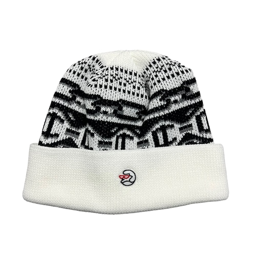 CLASSIC GRIP / PREMIUM CHAIN BEANIE WHITE