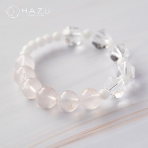 SALE☆優しい気持ちになる透明ローズ［ローズクォーツ／ホワイトオニキス／水晶］