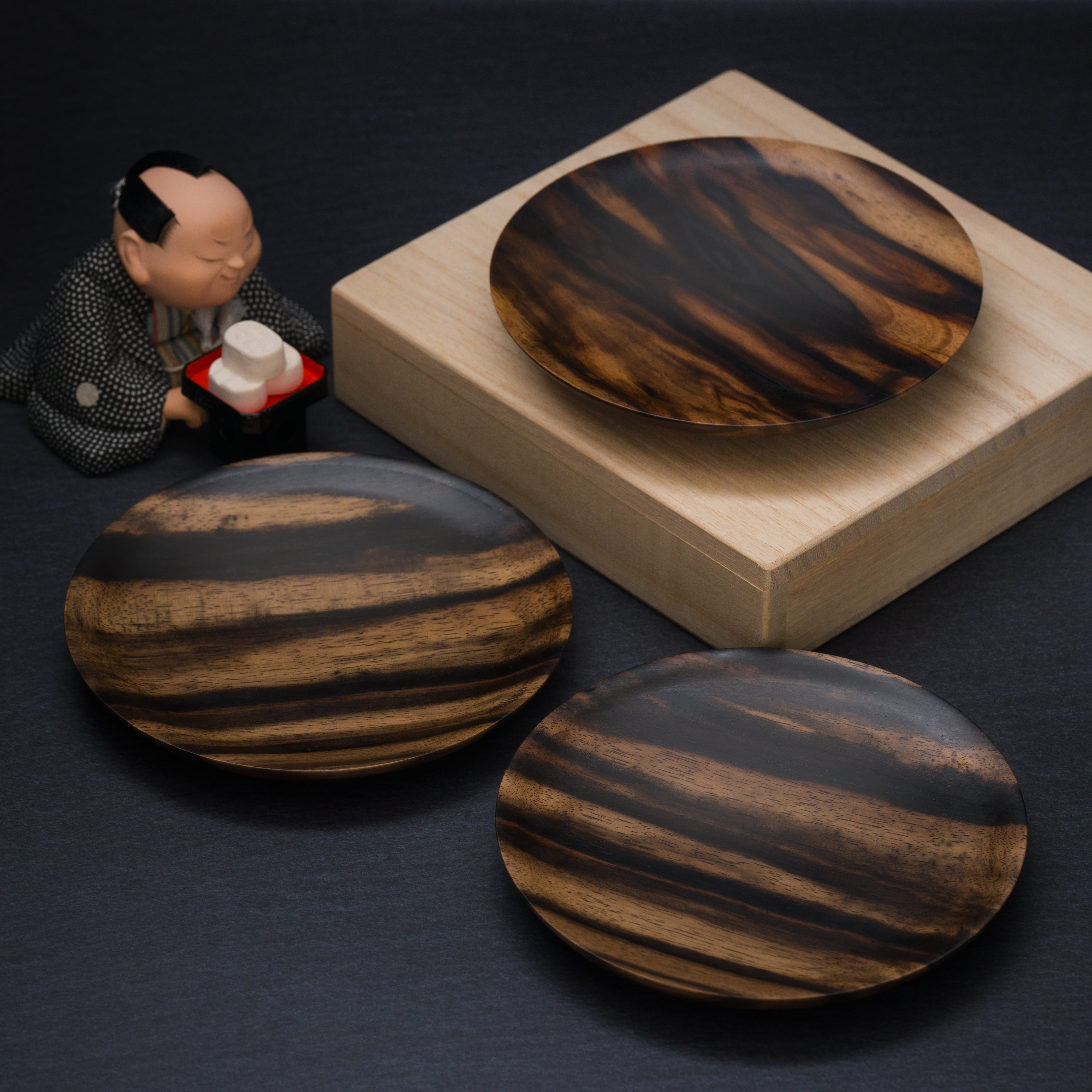 筆管師：萬谷 歓峰作】幻の銘木「黒柿」の蓋が美しい香筒とお香の