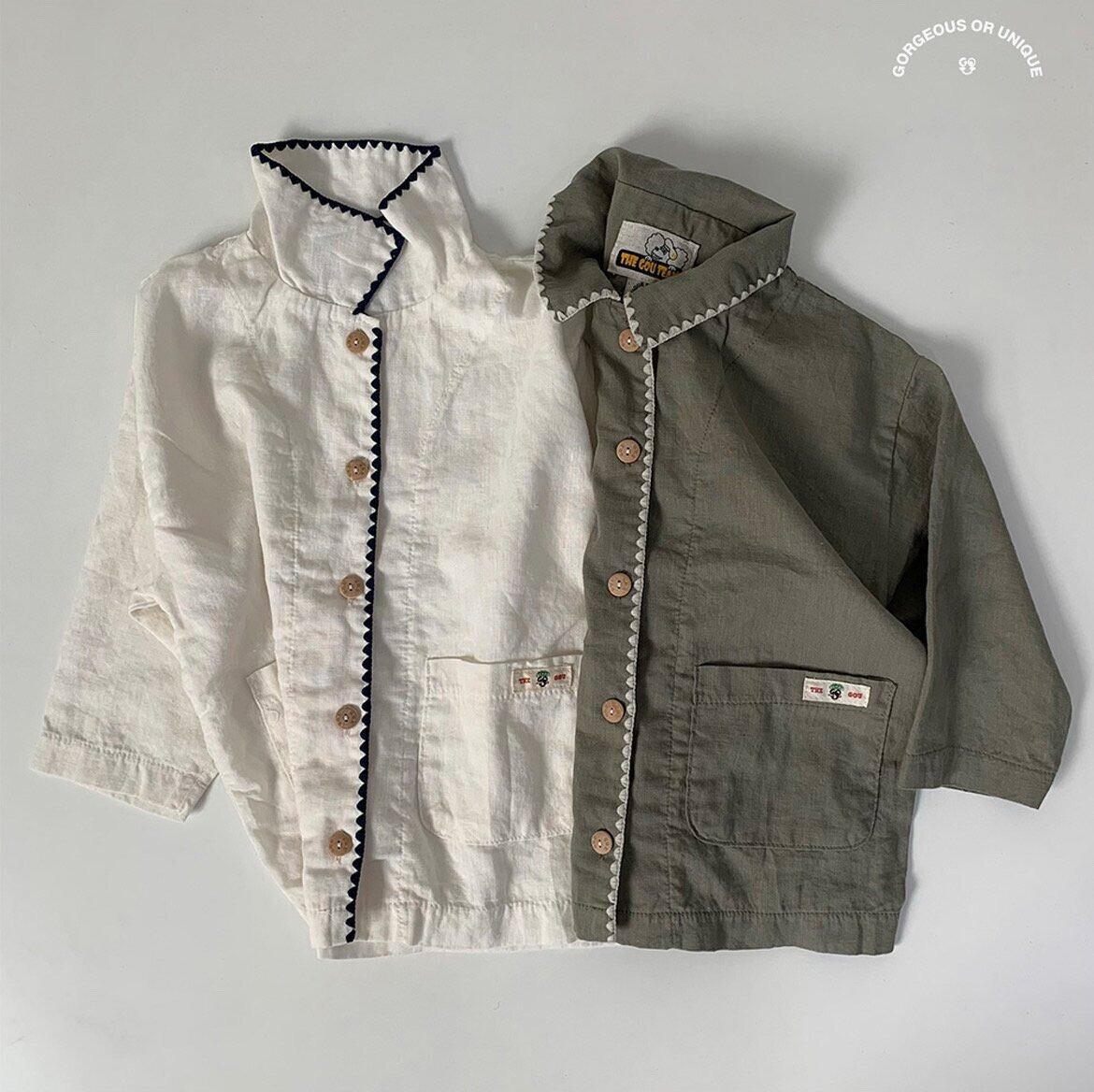 «sold out»«ジュニアサイズあり»«gou» リネンジャケット 2colors