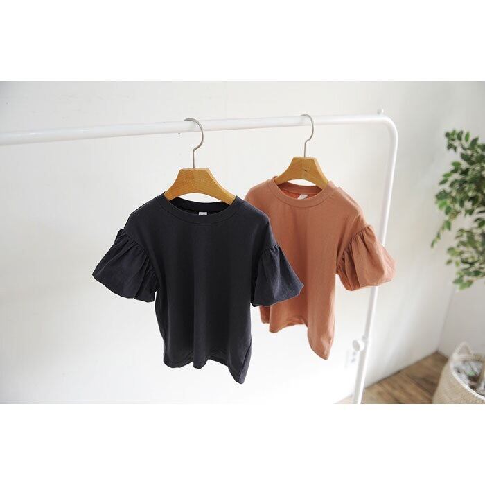 puff sleeve Ｔshirt