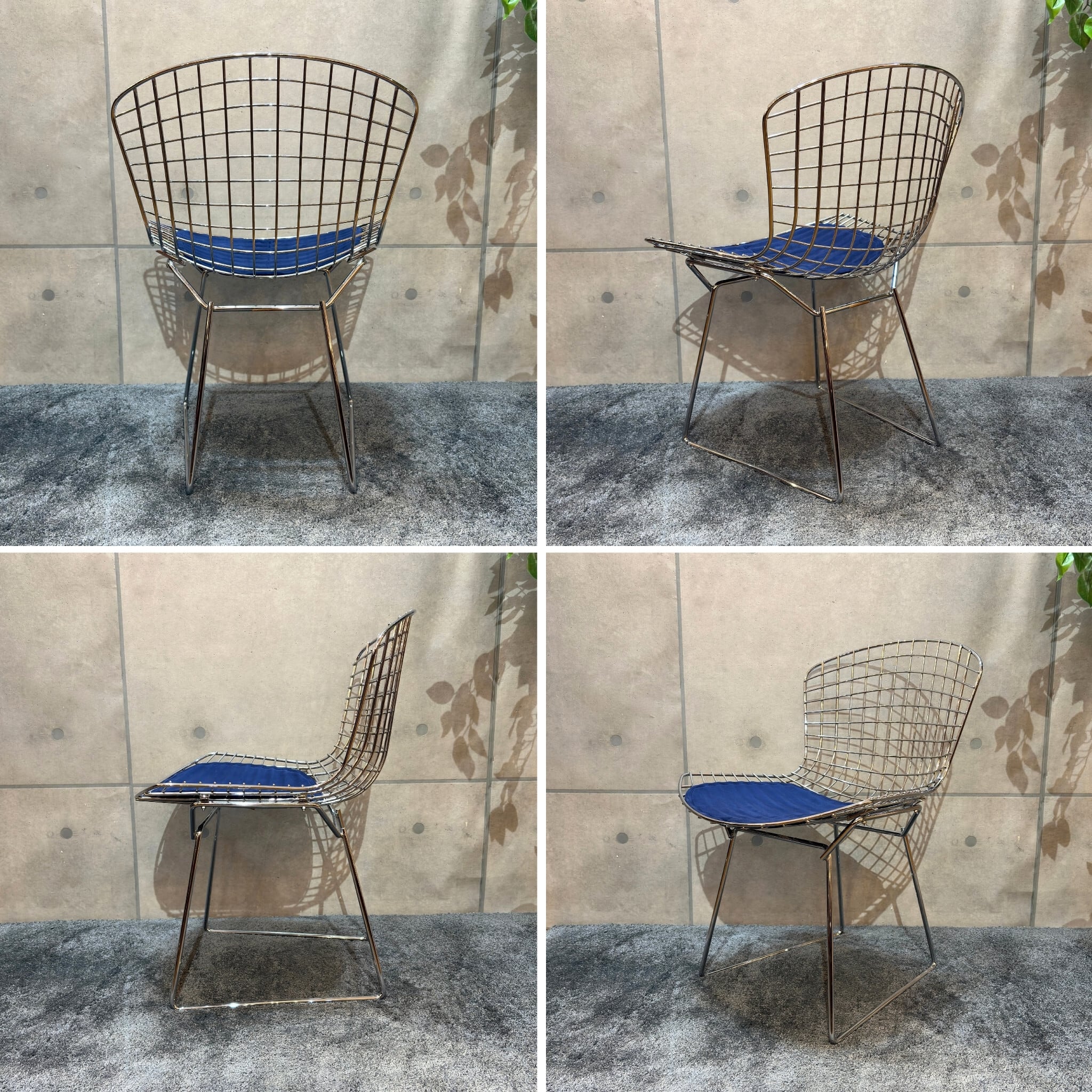Knoll ノール　ハリーベルトイア　ワイヤーチェア　ビンテージ USED】Knoll ノール ハリー・ベルトイア サイドチェア Harry Bertoia