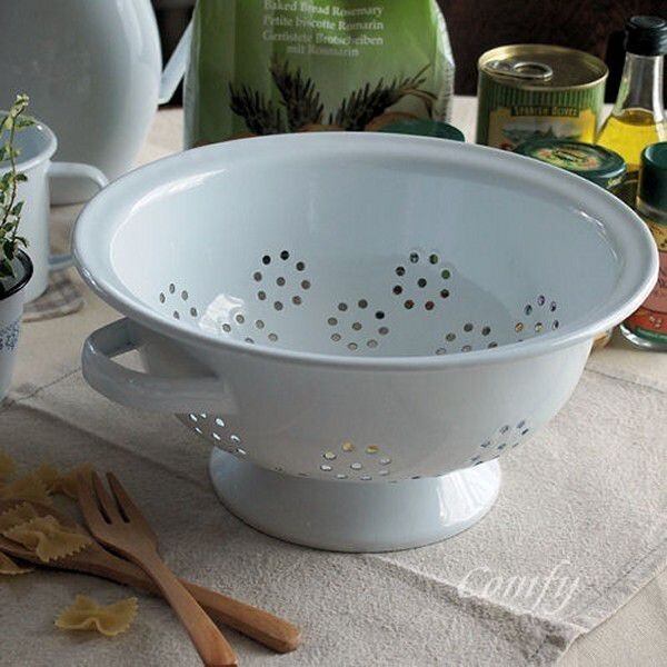 イマン　ダイアナローズ　ホーロー製コランダーＬ イマン ダイアナローズ ホーロー製コランダーL ホーロー雑貨 ホーロー