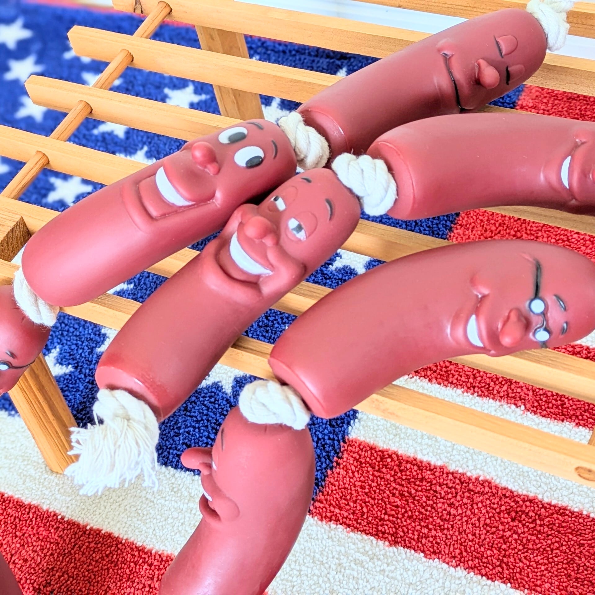 【 SAUSAGE ROPE ( ソーセージロープ ) 】 ソーセージくんたち / 装飾 / オーナメント 〚アメリカン雑貨 アメトイ〛