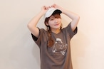 ねこさんTシャツ (チャコール)