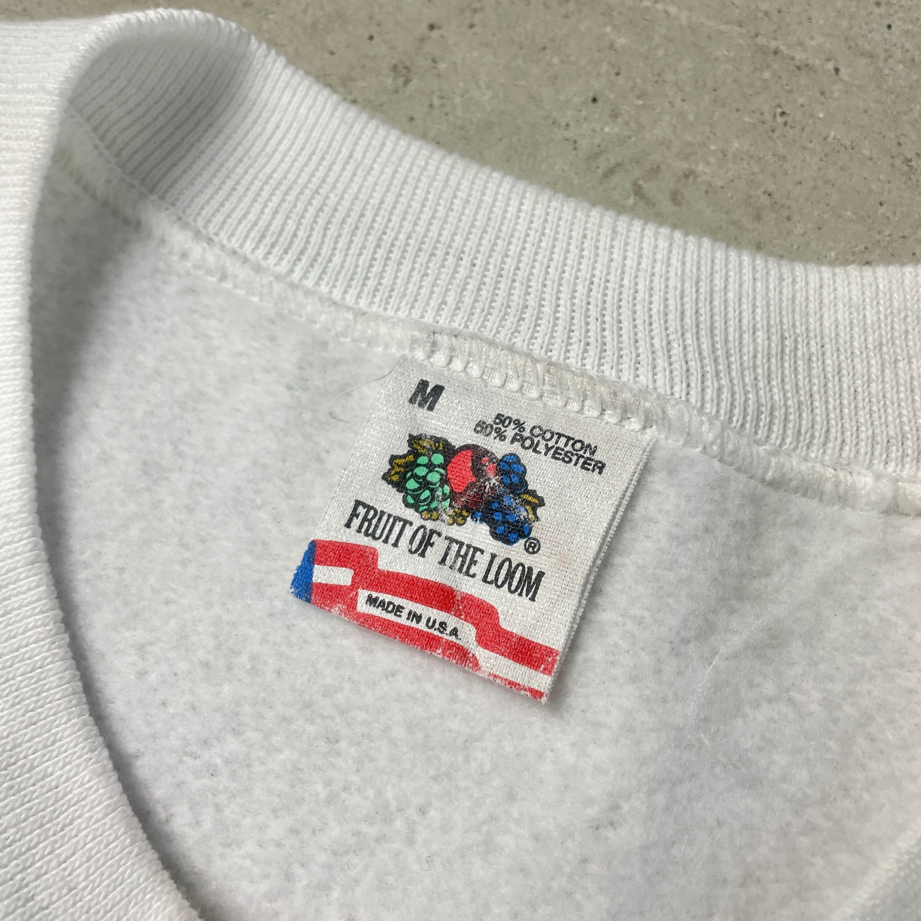 80年代 USA製 ROSENBERRYS イチゴ プリント スウェットシャツ メンズM