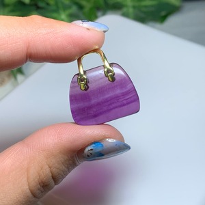 36.天然石とお出かけ☆フローライトカバン・バック