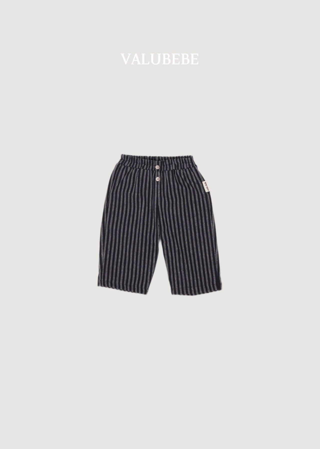 送料無料【予約】/ ストライプボタンチノパンツ / valubebe