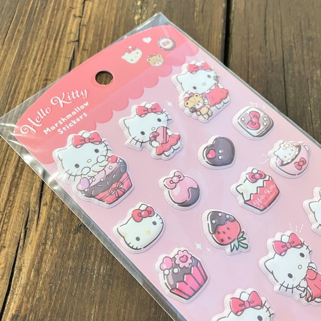 サンリオ　チョコ/ハローキティ　マシュマロステッカーズ　X25