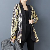 ゴールド プリント オーバージャケット 60006