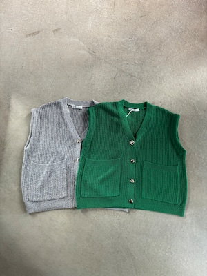 CHIGNON【ワッフルニットベスト】