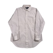 90s 00s Polo by Ralph Lauren ポロ ラルフローレン PHILIP グラフチェック 長袖 ワイシャツ ドレスシャツ 42-84 /ホワイト×ピンク×紺 メンズ ビンテージ