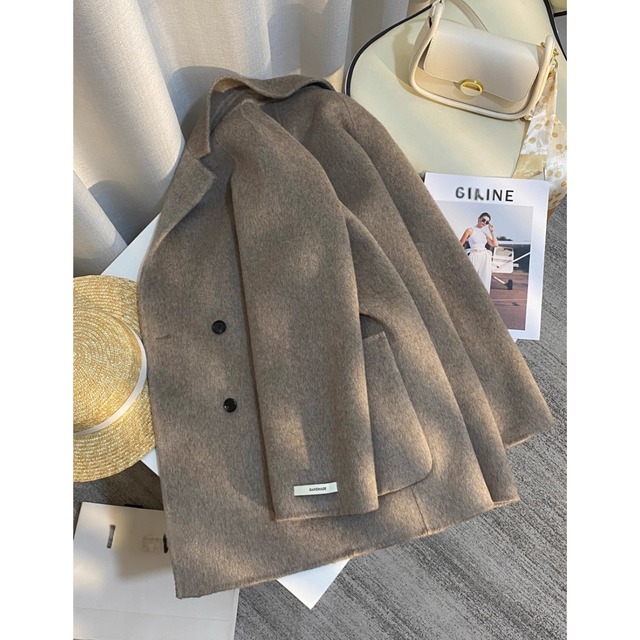 【ダブルブレストノッチドラペルジャケット】P02127