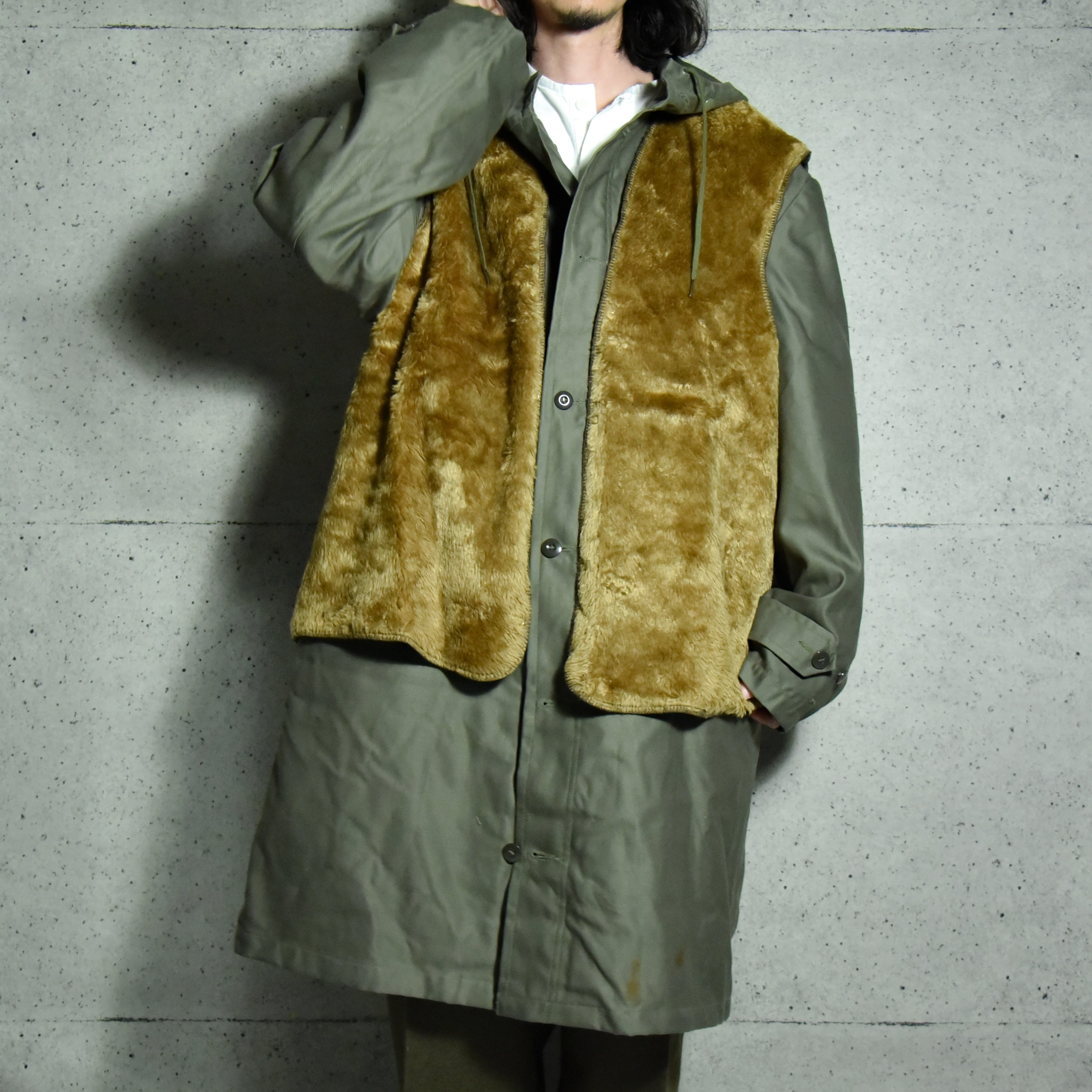 Barbour◇ベスト/-/-/CML/無地/90s/ライナー/ボア/古着-