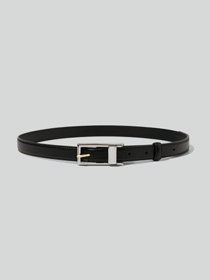 [RECTO][WOMEN] CONTRAST SIGNATURE SQUARE BUCKLE BELT (BLACK) 正規品 韓国ブランド 韓国通販 韓国代行 韓国ファッション レクト 日本 店舗