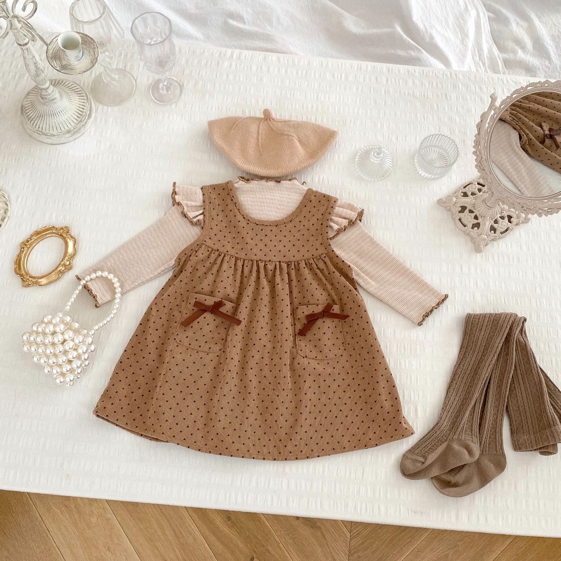 お揃いリボン【1236】 親子お揃いプレゼントにレッドチェックボルドーリボンママシュシュ