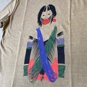 カヤポ族のTシャツ 【Mulher preparada para festa】