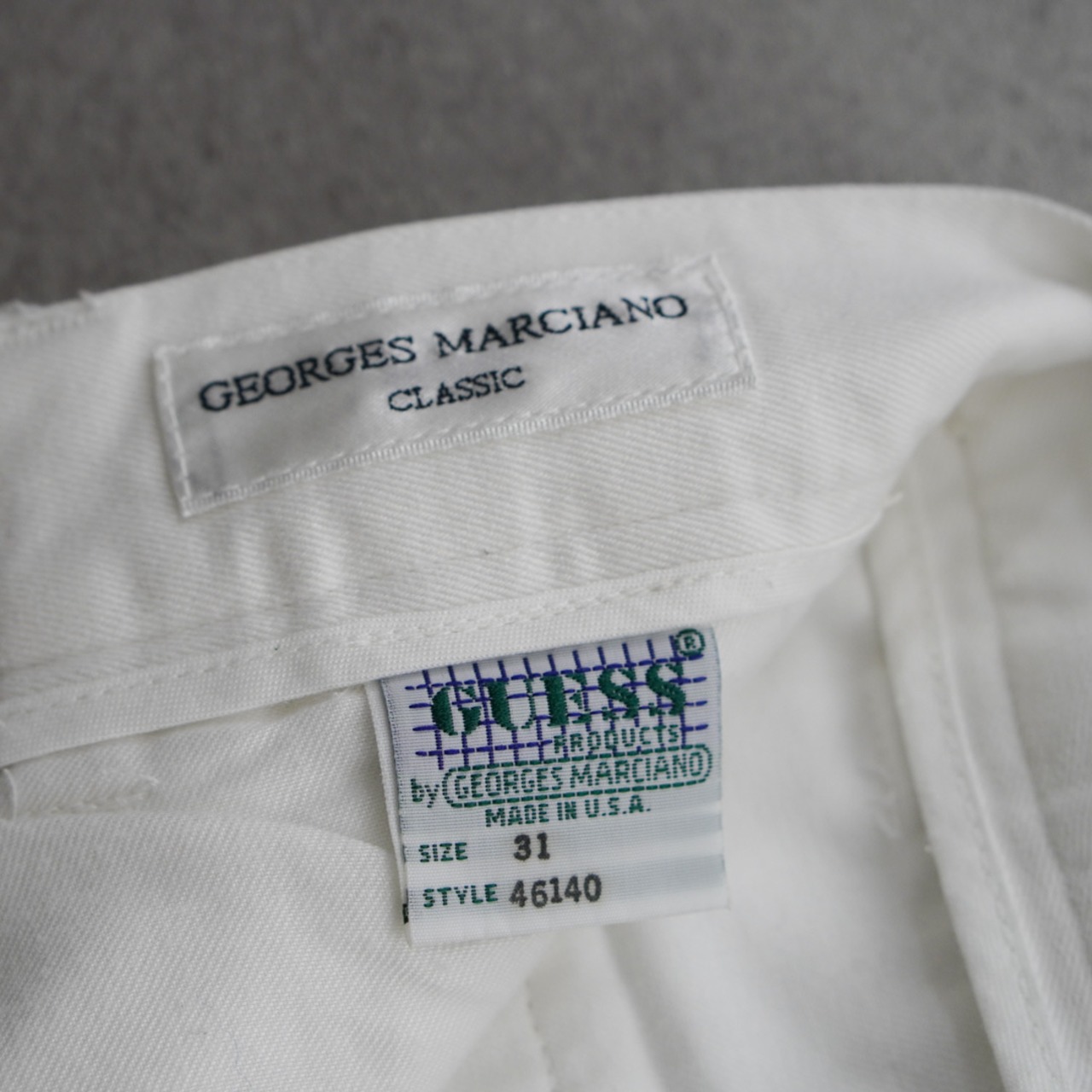 90s GUESS Two-pleat chino trousers "made in USA" [W31L28.5相当] 古着 - 10