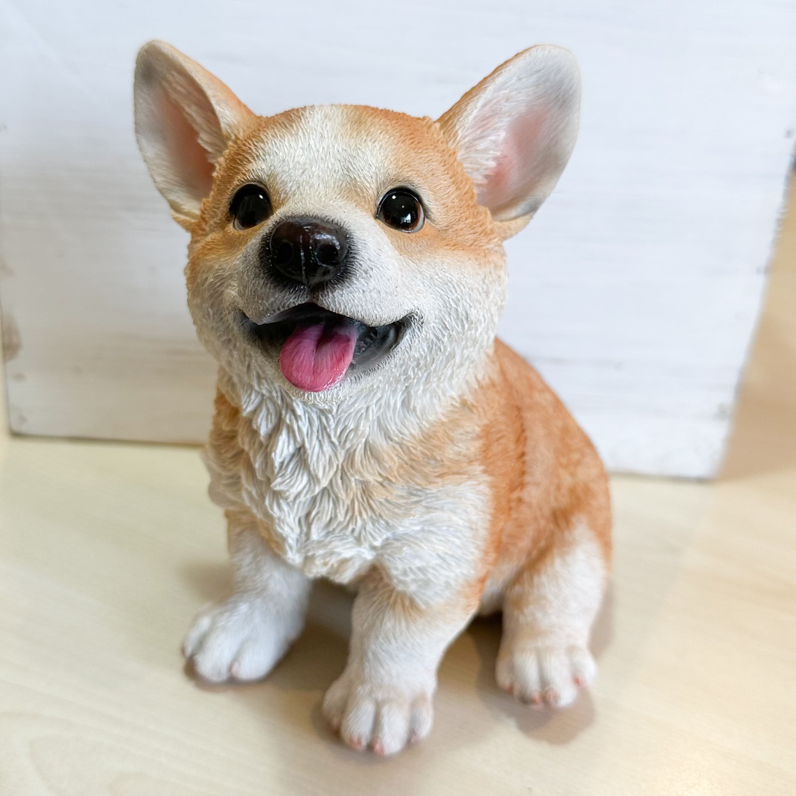 お座りにっこりコーギー