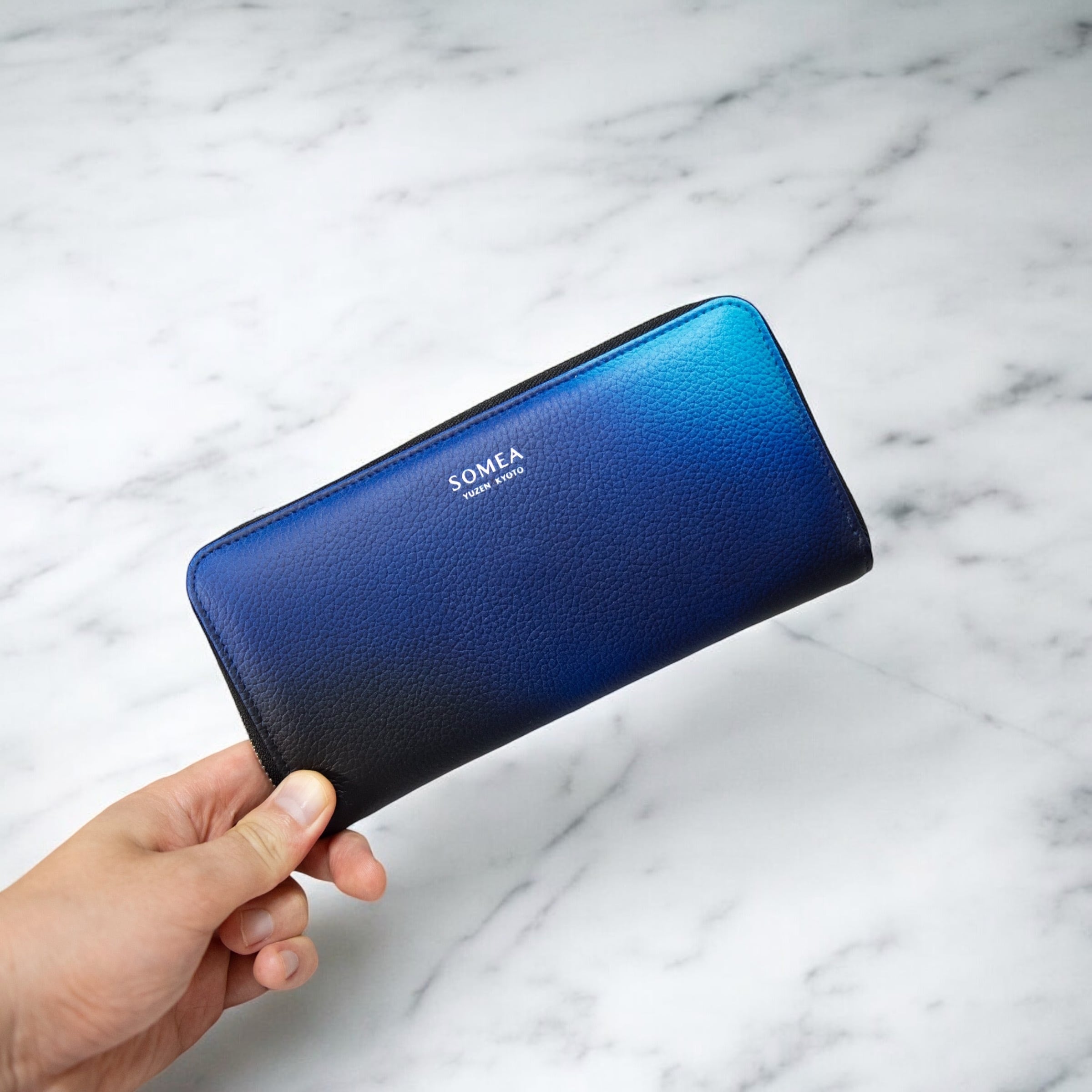 SOMEA brume タンゴブルー 長財布 | 池内友禅