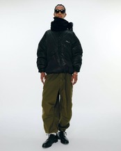 Glossy Shell Down Jacket - Black -