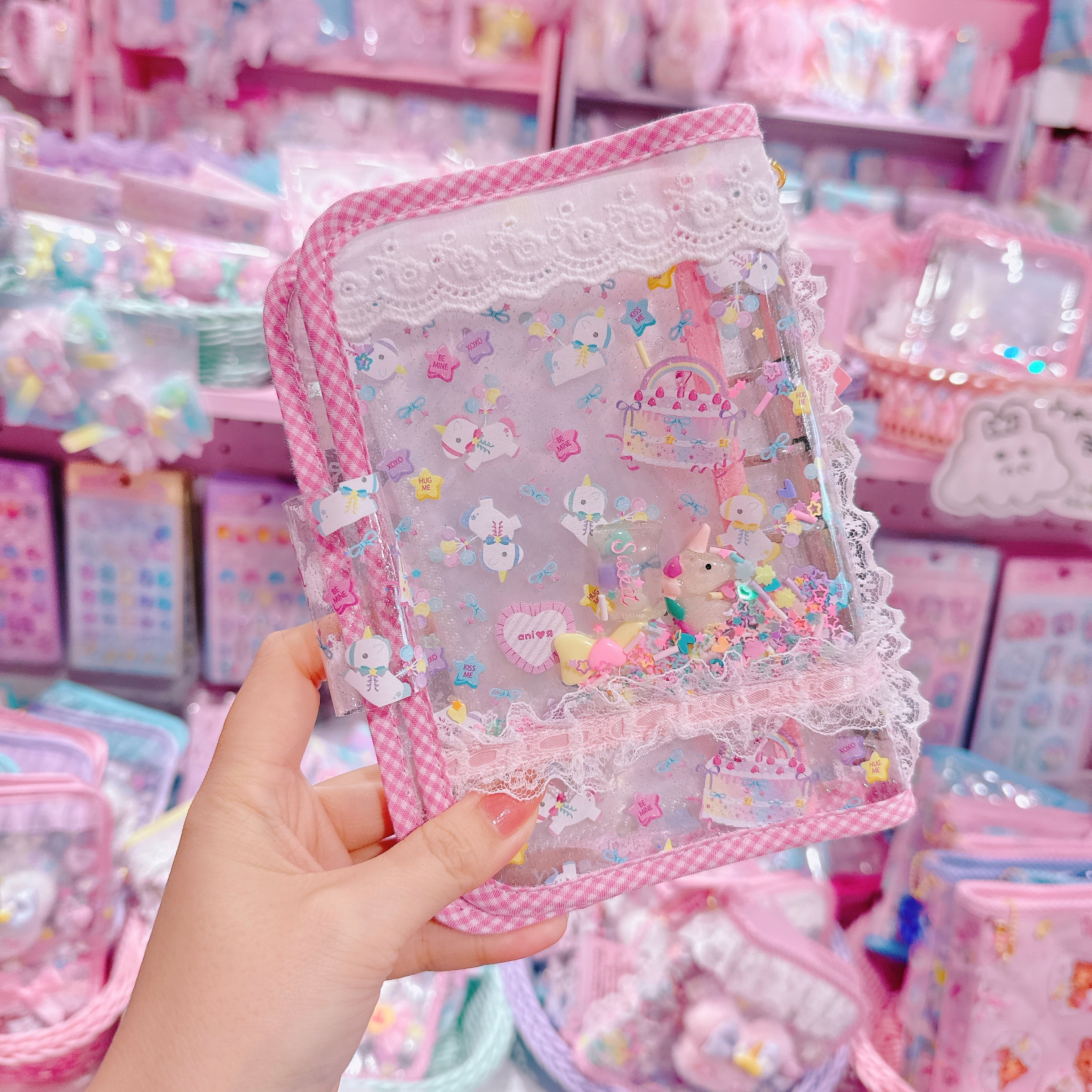 【E7】156-1ぬいぐるみ付シール帳(6穴)