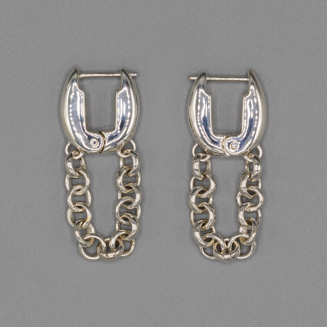 Lock pierce single chain Silver