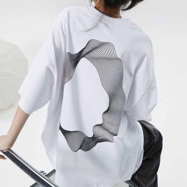geometric curves tee　幾何学曲線ティー　J0147